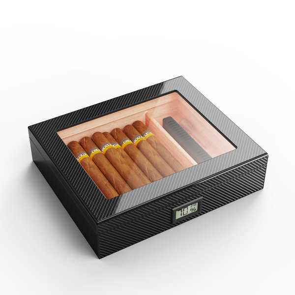 Red Barrel Studio® Ase Wood Cigar Humidor & Reviews Wayfair